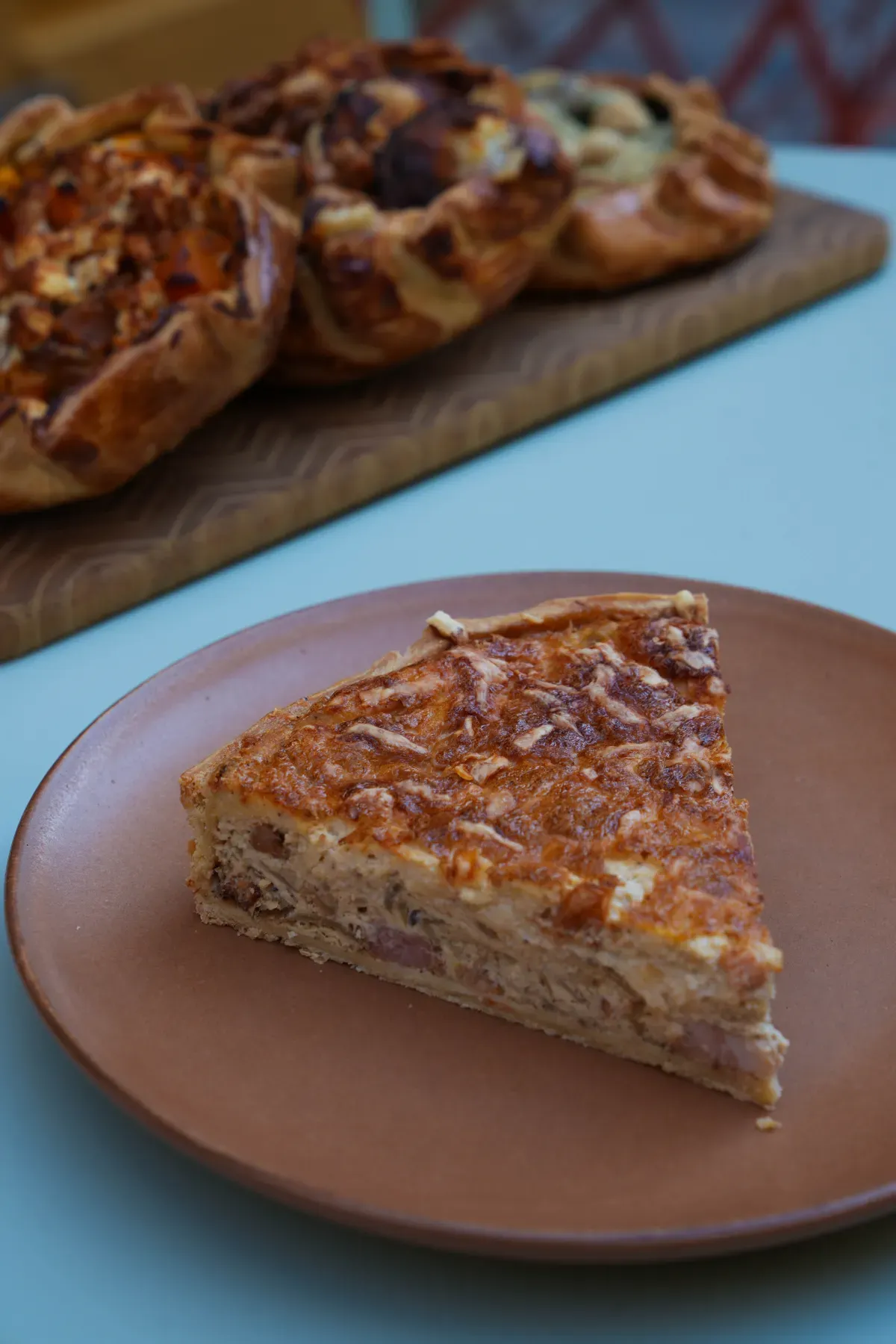 Quiche poitrine fumée et oignons caramélisés