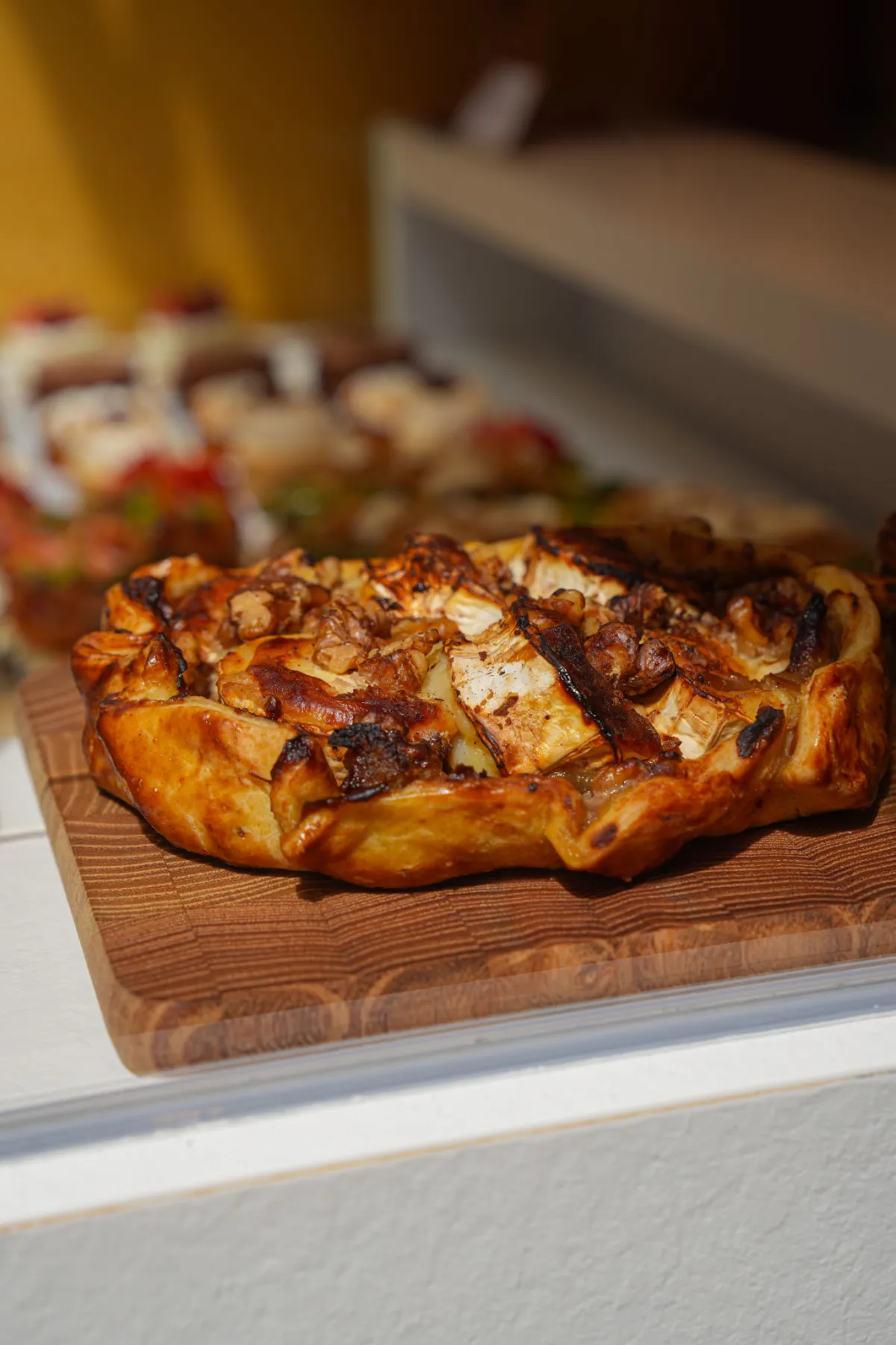 Tartelette chèvre, miel et noix